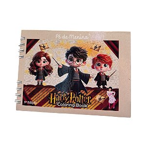Livro De Colorir Bobbie Goods -Harry Potter 2-Capa Dura até 50 Páginas 120g
