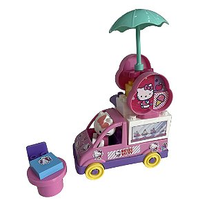 Carrinho de Sorvete Hello Kitty Blocos de Montar – 20 Peças