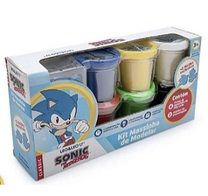 Kit Massinha de Modelar Sonic com Acessórios – Brinquedo Criativo Infantil
