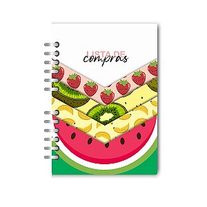 Caderno lista de compras Frutas