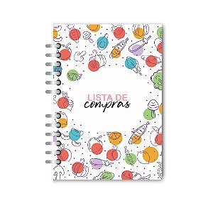 Caderno lista de compras Vegetais color