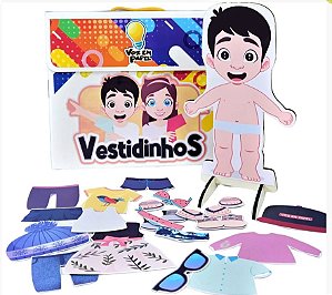 Vestidinhos Menino e Menina-Voz em Papel