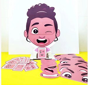 Expressões Faciais Frente e Verso - Voz em papel