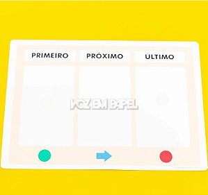 Prancha Primeiro / Próximo / Último -Voz em Papel