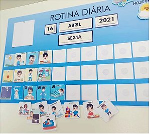 Rotina Diaria com Calendário- Masculino