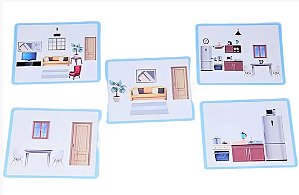 kit peças magnéticas ambientes sala e cozinha