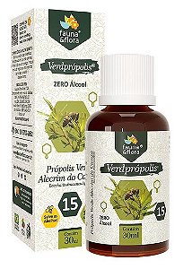 Própolis Verde Sem Álcool 15% 30ml - Fauna e Flora