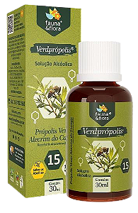 Própolis Verde Alcoólico: VerdPrópolis 15% 30ml - Fauna e Flora