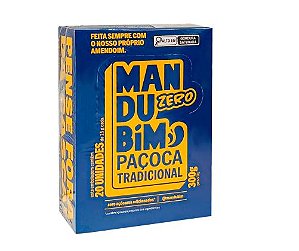 Paçoca Rolha Zero Açúcar 300g - Mandubim