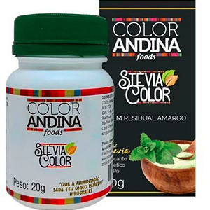 Adoçante Stévia 20g 100% Natural - Color Andina