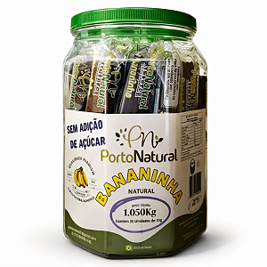 Bananinha Sem Açúcar Pote C/ 35 unidades 1,050Kg - Porto Natural