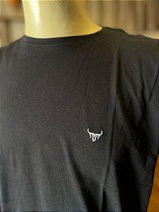 Camiseta Marco Véio Preta Básica - Algodão Egípcio