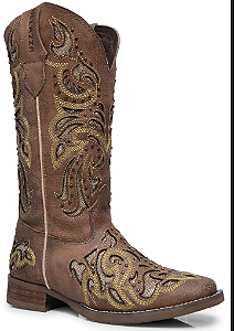 Bota Texana Helazza Feminina Serena