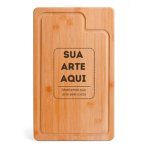 Tábua de Corte Bamboo 30x20cm - Personalizada