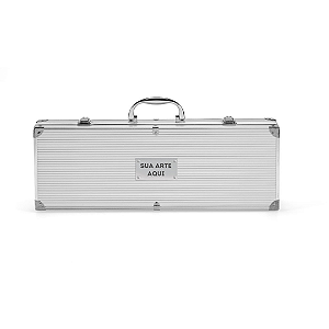 Kit Churrasco Com Estojo de Alumínio 4 Pçs - Personalizado