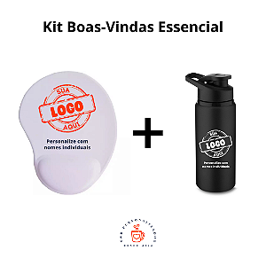 Kit Boas-Vindas Essencial com Mouse Pad e Squeeze