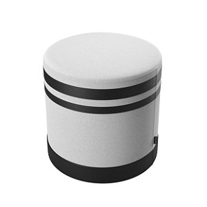 Puff Unique - Linho Com Couro