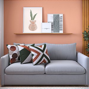 Kit 3 Capas Almofadas Veludo Estampadas C/ Debrum - 001