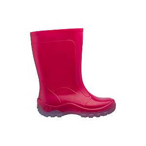Bota Galocha Infantil Nieve Pink Impermeável Chuva Menina