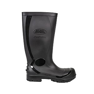 Bota Galocha Calfor Pampeana Preta com Biqueira de Composite Cano Longo CA 42.457