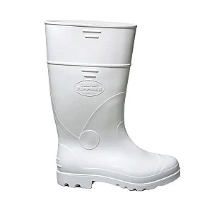 Bota de PVC Calfor Pampeana Industrial Açougue Laticínios Branca Cano Longo CA 44697