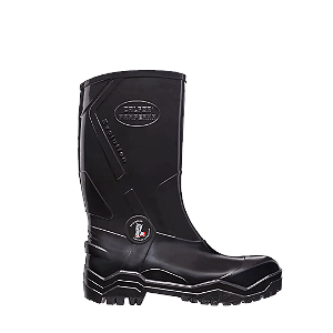 Bota Galocha Calfor Pampeana Evolution 4.0 Preta com Biqueira de Aço Cano Longo CA 44.982