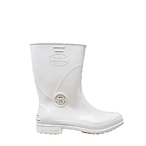 Bota Galocha Calfor Pampeana Maxigrip Branca Cano Médio Frigoríferos Cozinhas Salas de Corte CA 40.921