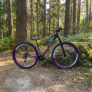 Bicicleta Aro 29 ksw Preto/Azul/Rosa/Roxo Freio a disco Mecânico e Hidráulico