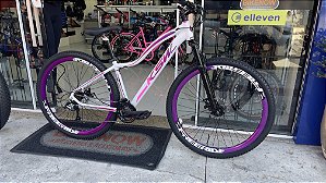 Bicicleta Aro 29 ksw Branco/Roxo 21v