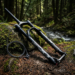 GARFO SUSPENSÃO ELLEVEN AR ARO 29 COM TRAVA NO GUIDÃO 120MM