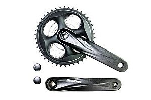 Pedivela Sunrace M500, 170MM, 42/34/24D, P/ 7/8 VELOCIDADES.