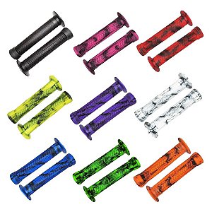 Manopla Absolute Bmx Colorida Manobras Grau Plug 145mm