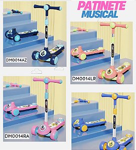 Patinete Infantil Com Luz E Som Velorad Kids