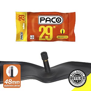 Câmara aro 29x1.95/2.125 borracha butílica válvula americana 48mm