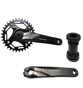 PEDIVELA INTEGRADO Veloforce 34T ALUMINIO 11/12V 175MM