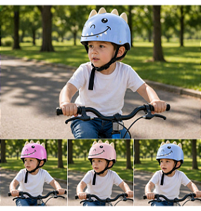 CAPACETE INFANTIL DINOSSAURO TAMANHO 48-54
