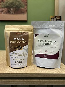 Combo treino pesado: Maca peruana + Pré Treino