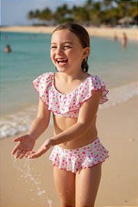 Conjunto Biquini Infantil- Luna Poá