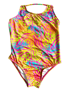Maiô Teen - Animal Print Color com Costas Abertas