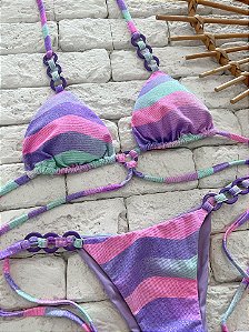 Cortininha Argola Maragogi com Costura Embutida e Bojo Removível (CALCINHA NÃO INCLUSO)