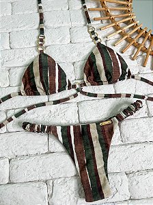 Calcinha Frufru Fio duplo Trancoso (CORTININHA NÃO INCLUSO)