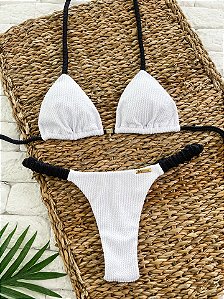 Calcinha Frufru Fio duplo Mykonos (CORTININHA NÃO INCLUSO)