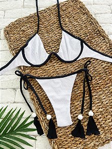 Calcinha Viés Fio Duplo Mykonos (BUSTO NÃO INCLUSO)