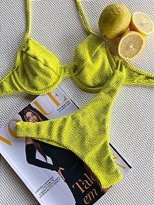 Calcinha Asa Delta Fio Duplo Aruba Citrus (BUSTO NÃO INCLUSO)