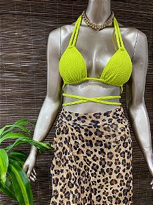 Cortininha Alça Dupla Aruba Citrus com Bojo Removível (CALCINHA NÃO INCLUSO)