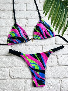 Calcinha Frufru Fio duplo Tulum (CORTININHA NÃO INCLUSO)