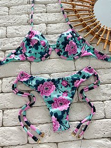 Calcinha Asa Delta Fio Duplo Florença com Amarras (BUSTO NÃO INCLUSO)