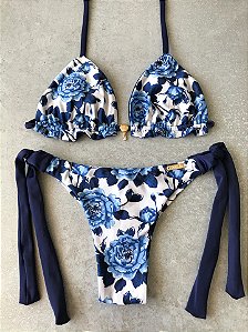 Calcinha Fio Duplo Verona Amarra Larga (CORTININHA NÃO INCLUSO)