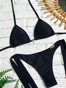 Cortininha Miami Preto com Bojo Removível (CALCINHA NÃO INCLUSO)