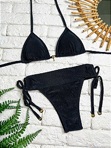 Calcinha Normal Cós Largo Miami Preto (BUSTO NÃO INCLUSO)